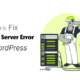 Fixing the internal server error in WordPress