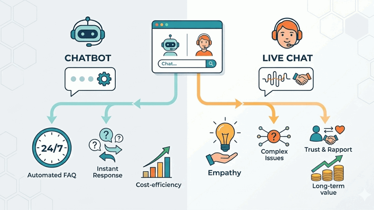 Chatbots vs Live Chat: Choosing the Right Customer Support Tool