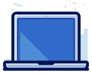 Stylized image of a laptop