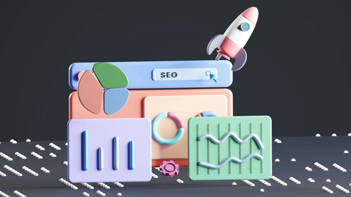 computer screen with seo elements