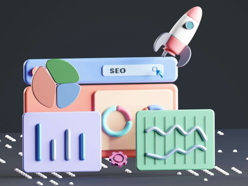 computer screen with seo elements