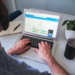 assessing website speed in laptop screen