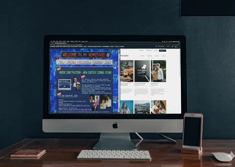 website glow-up signs