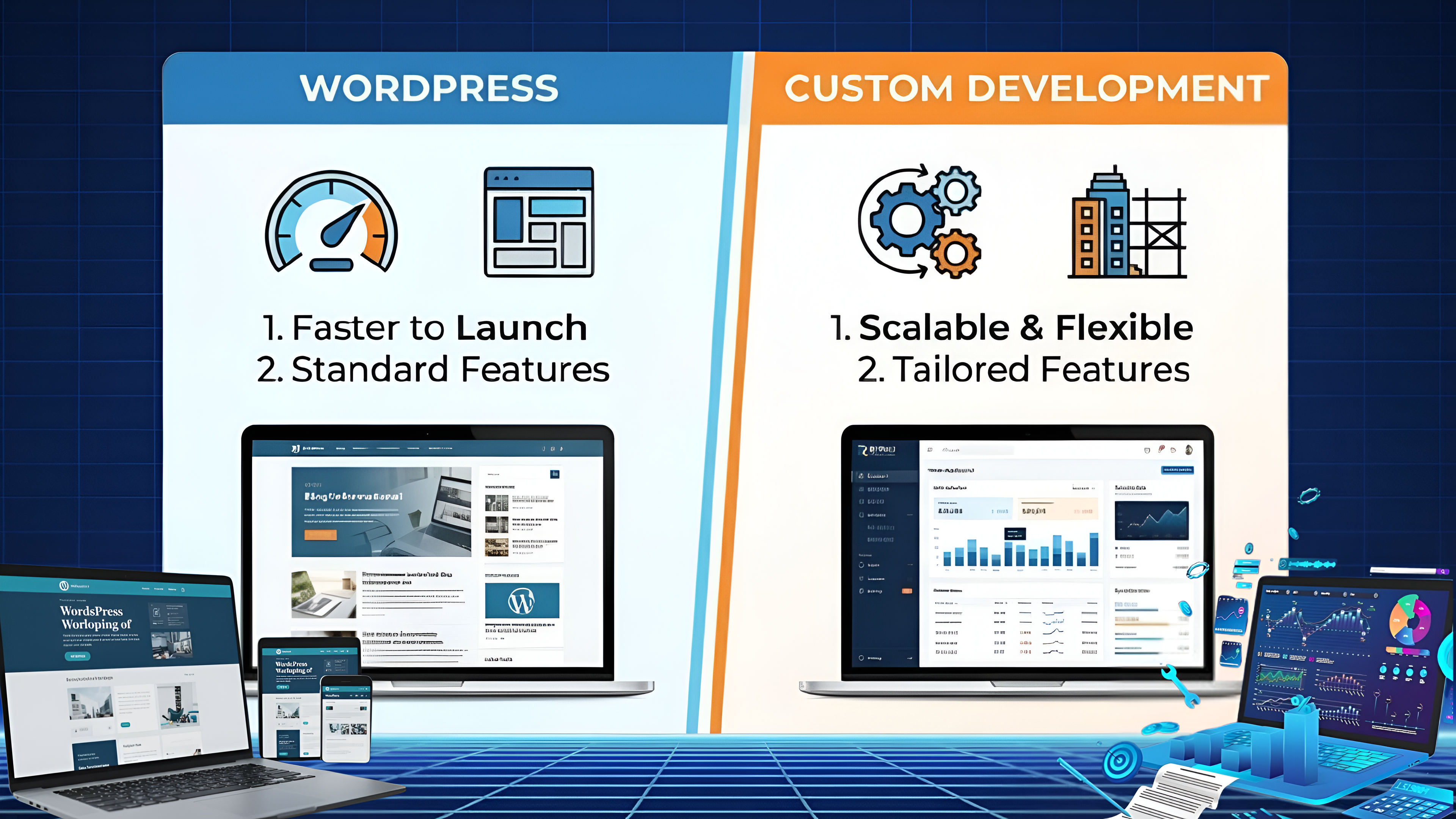 WordPress vs Custom Development: Which Is Right for Your Business