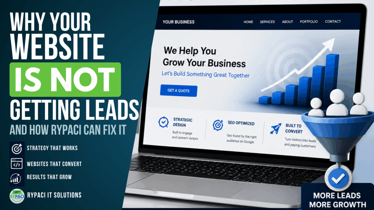 Why Your Website Is Not Getting Leads and How RYPACI Can Fix It